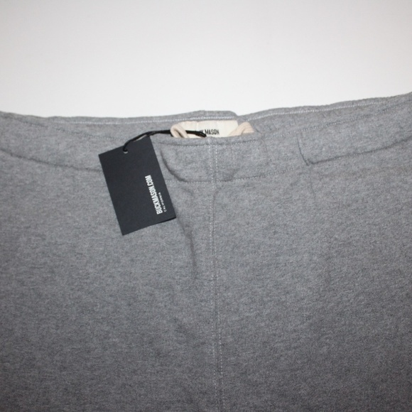$98 Buck Mason Mens L Interloop Sweatpants Heather Gray 100% Cotton Lounge Pant - Picture 4 of 11